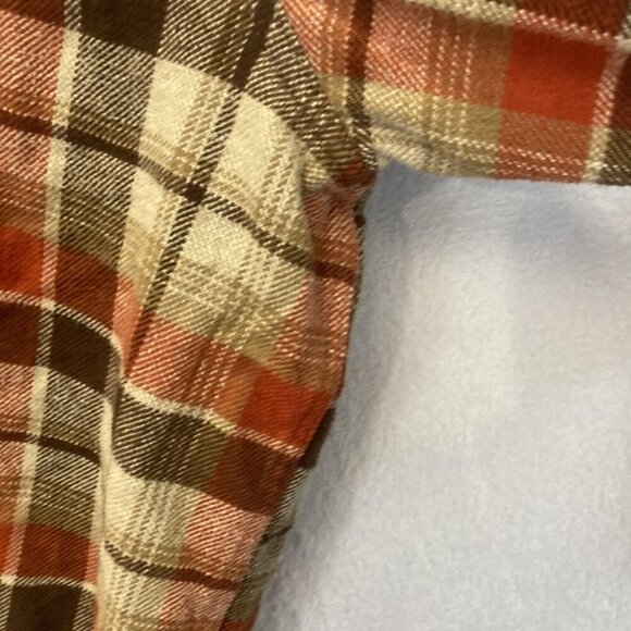 Timberland Flannel Button Up Shirt Mens 2XL Brown Red Plaid Pocket Classic Fall - Picture 11 of 15